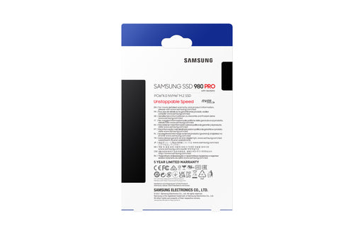 Samsung 980 PRO M.2 1 TB PCI Express 4.0 V-NAND MLC NVMe Samsung 980 PRO M.2 1 TB PCI Express 4.0 V-NAND MLC NVMe